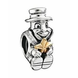 Chamilia Sterling Silver 14K Gold Jiminy Cricket Disney Bracelet Charm Retired